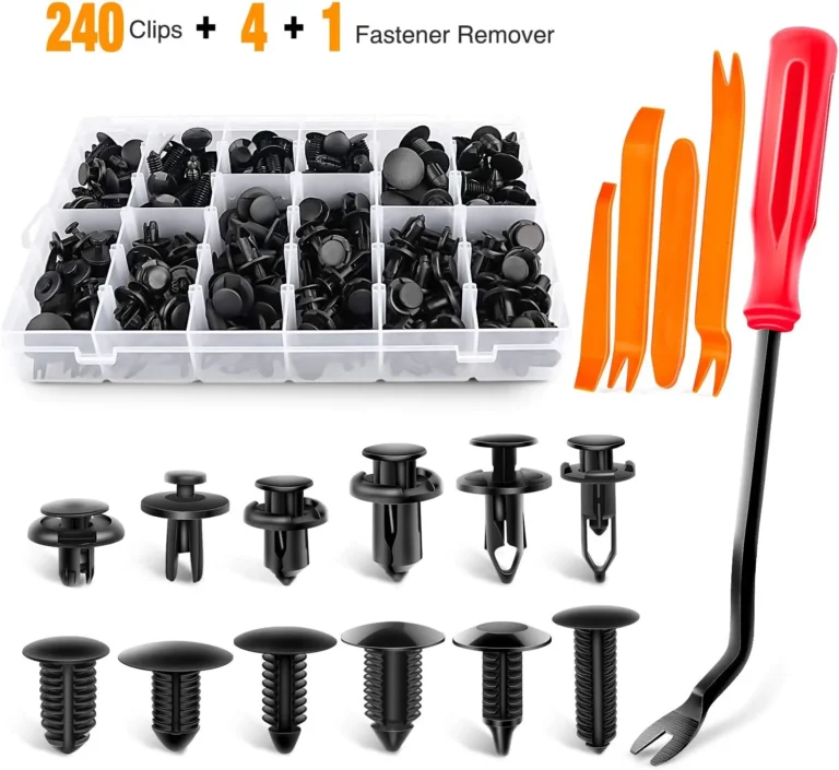 GOOACC GRC-33 240PCS Bumper Retainer Clips & Push Pin Rivets Kit for GM, Ford, Toyota, Honda, Chrysler